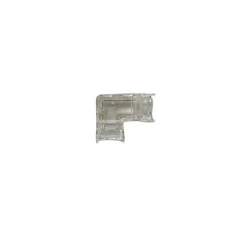 Transparante COB LED strip hoek connector 8mm - IP20