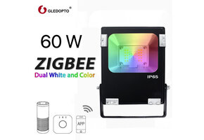 GLEDopto Zigbee instelbare LED schijnwerper RGBCCT 60 watt (2000K-6500K) - smarthome compatible