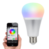 Instelbare E27 LED lamp 12watt RGB+CCT (RGBCCT &amp; 2700K-6500K)