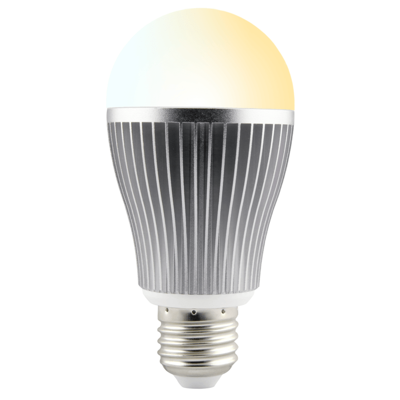 Instelbare E27 LED lamp 12watt RGB+CCT (RGBCCT &amp; 2700K-6500K)