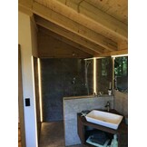 Waterdichte LED strip 3000K Warm Wit 9,6W 1020LM 120LED p/m 12VDC IP65 - 5 meter