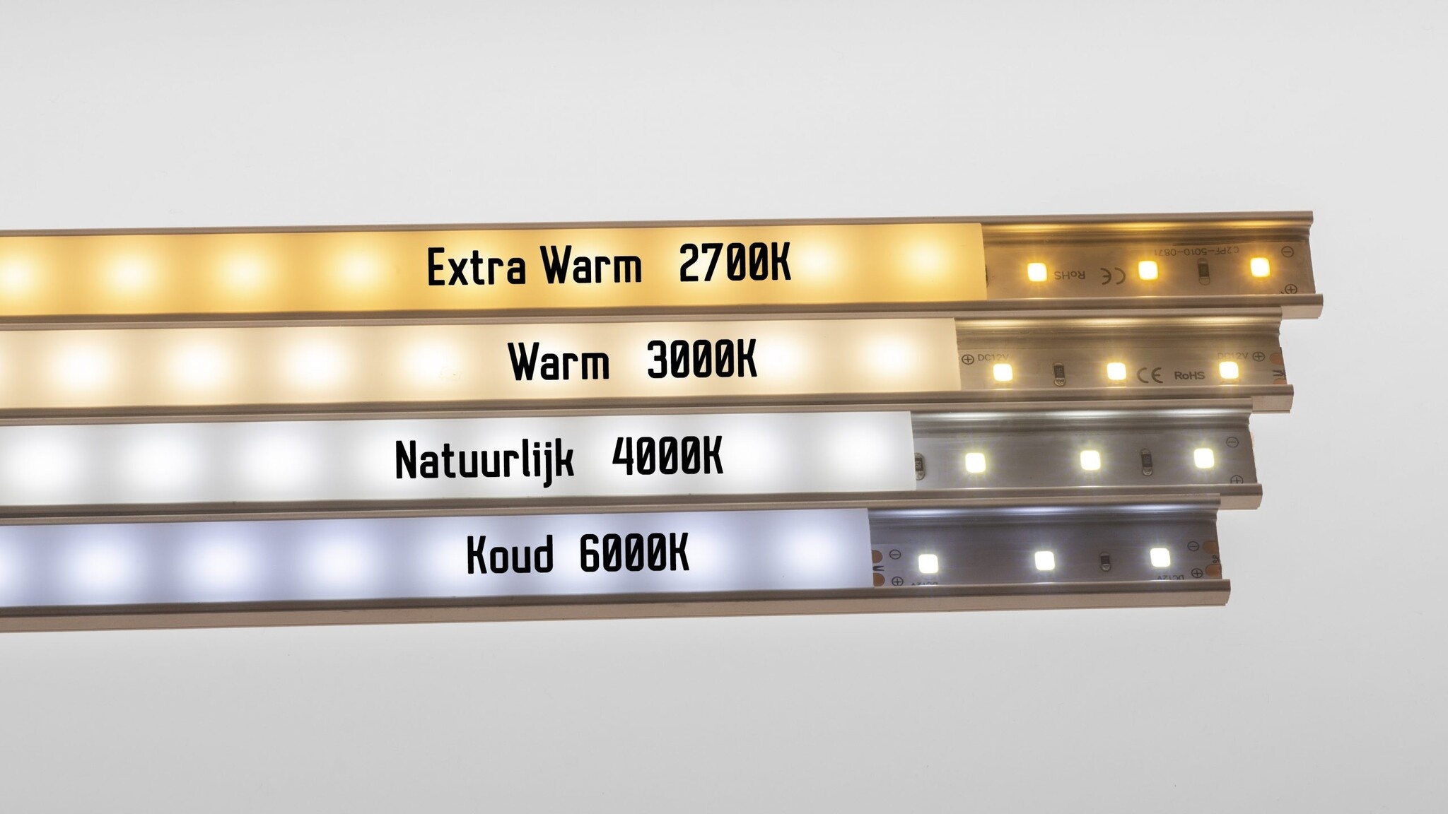 LED Strip 12 Volt 2700k Extra Warm Wit 9,6W 1020LM 120LED p/m IP20 - 2,5 meter