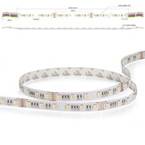 RGBCCT LED strip 96x5050 LED 36 W 2240 lm/meter 24VDC IP68 8m rol