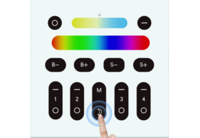 +GLEDoptop Zigbee LED strip wandpaneel - 4 zones - smarthome compatible