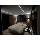 LED stucprofiel 2,5 meter inclusief klikcover 57 mm x 11 mm - STUC200