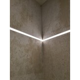 FP1 LED tegel- en stucprofiel - Geanodiseerd aluminium - afdekking naar keuze