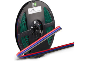 LED strip aansluitkabel 3-polig - 0,5 mm2 10 meter rol - voor dual white LED strips