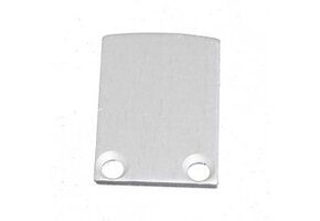 2 x LED strip profiel eindkapjes inclusief schroeven 02ALU Spica - Grijs