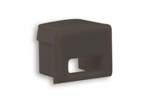 Eindkap met kabeldoorvoer - 02ZWART