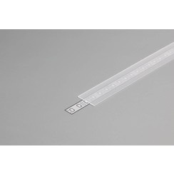 2 meter losse LED strip profiel cover – Helder – 09ALU, 09WIT, 09ZWART 09INBOUW