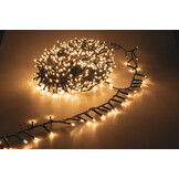 25 meter - Cluster Kerstverlichting - 1250 LED - extra warm wit – met 8 functies en timer functie