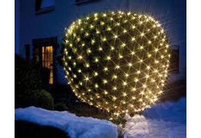 Buxus kerstverlichting 144 LED warm wit - L