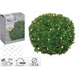 Buxus kerstverlichting 144 LED warm wit - L