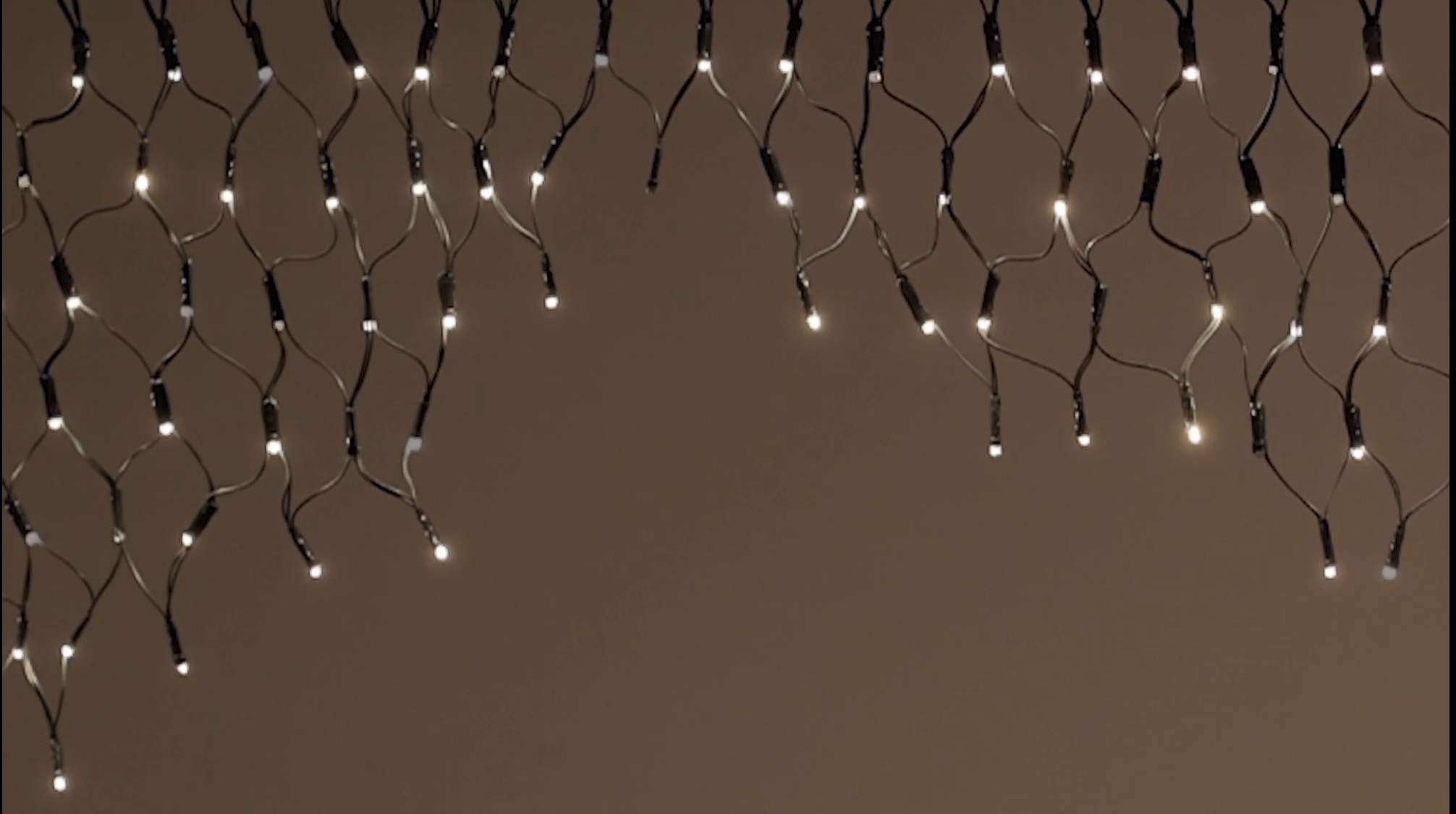 IJspegel kerstverlichting 3m breed 60cm hoog 296 LED - Warm Wit - Twinkel functie