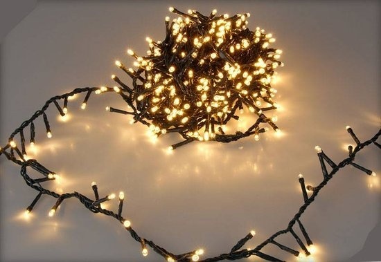 Cluster Kerstverlichting - extra warm wit - 30 meter – 1500 LED
