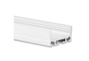 PN4 breed LED opbouwprofiel - 26 x 11 mm - Wit - Afdekking naar keuze