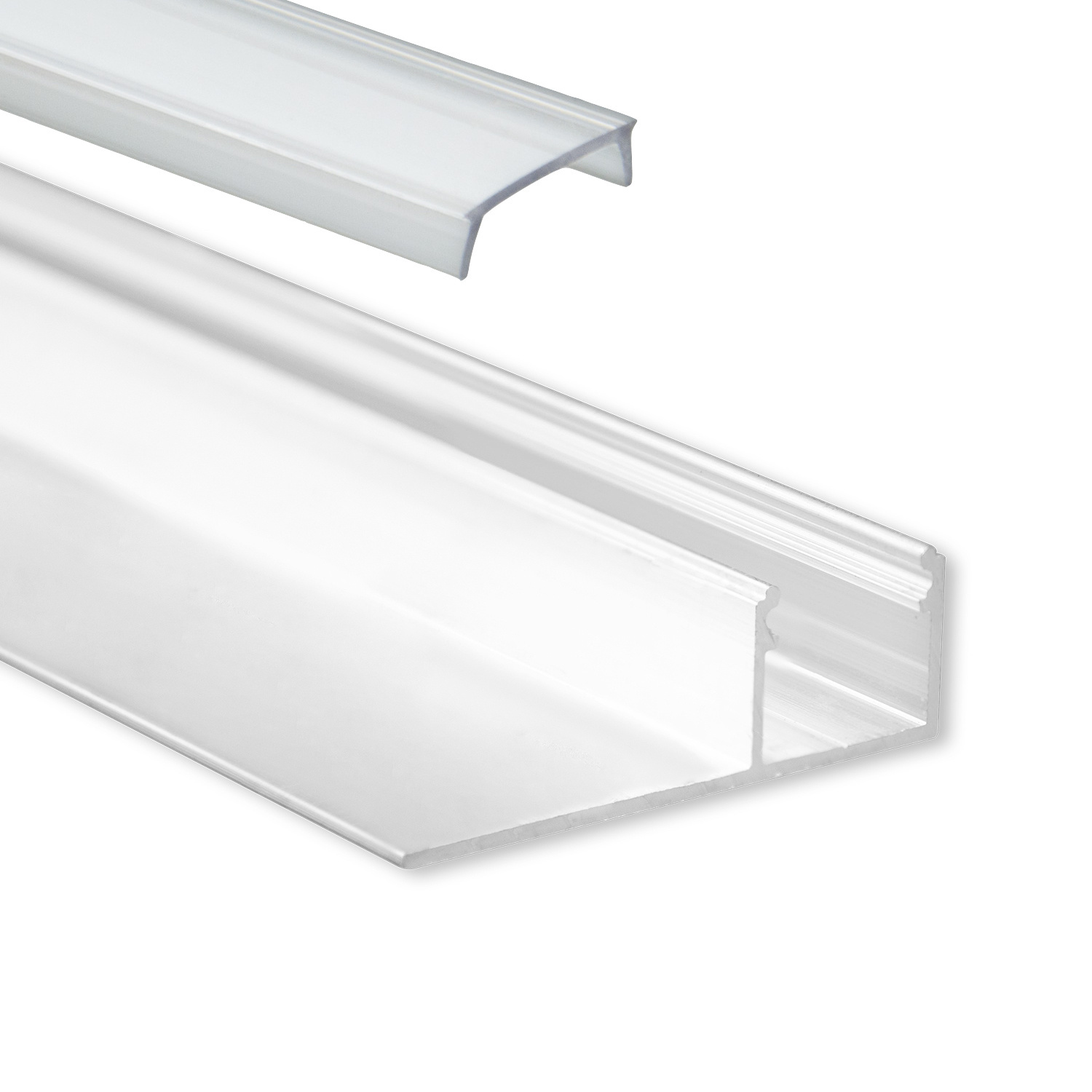 TBP4 LED gipsprofiel - Geanodiseerd aluminium - afdekking naar keuze