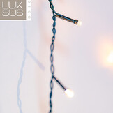IJspegel kerstverlichting 20 meter 960 LED - Warm Wit - met 8 functies + timer & memory functie - LUKSUS