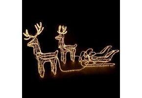 Arrenslee met rendieren 3 delige set 210cm voor buiten!