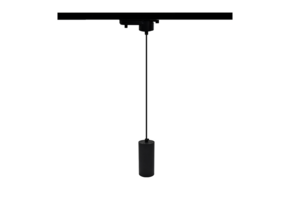 Universele zwarte 3-fase hanglamp voor trackrails t.b.v. GU10 spots