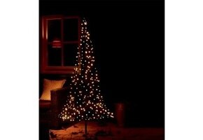 Kerstboom met verlichting 250 LEDs 185 cm