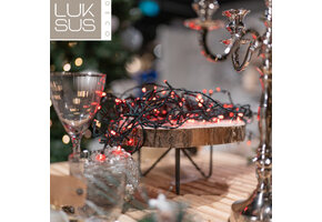 Kerstverlichting rood 320 LED lampjes - 32 meter met 8 functies - IP44 voor binnen en buiten – LUKSUS