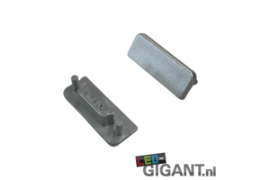 SURFACE14 EE7F/TY eindkap zonder kabeldoorvoer - Geanodiseerd aluminium