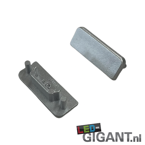 SURFACE14 EE7F/TY eindkap zonder kabeldoorvoer - Geanodiseerd aluminium