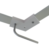 Hoek verbinder 120 graden voor Wit LED strip profiel 301WIT