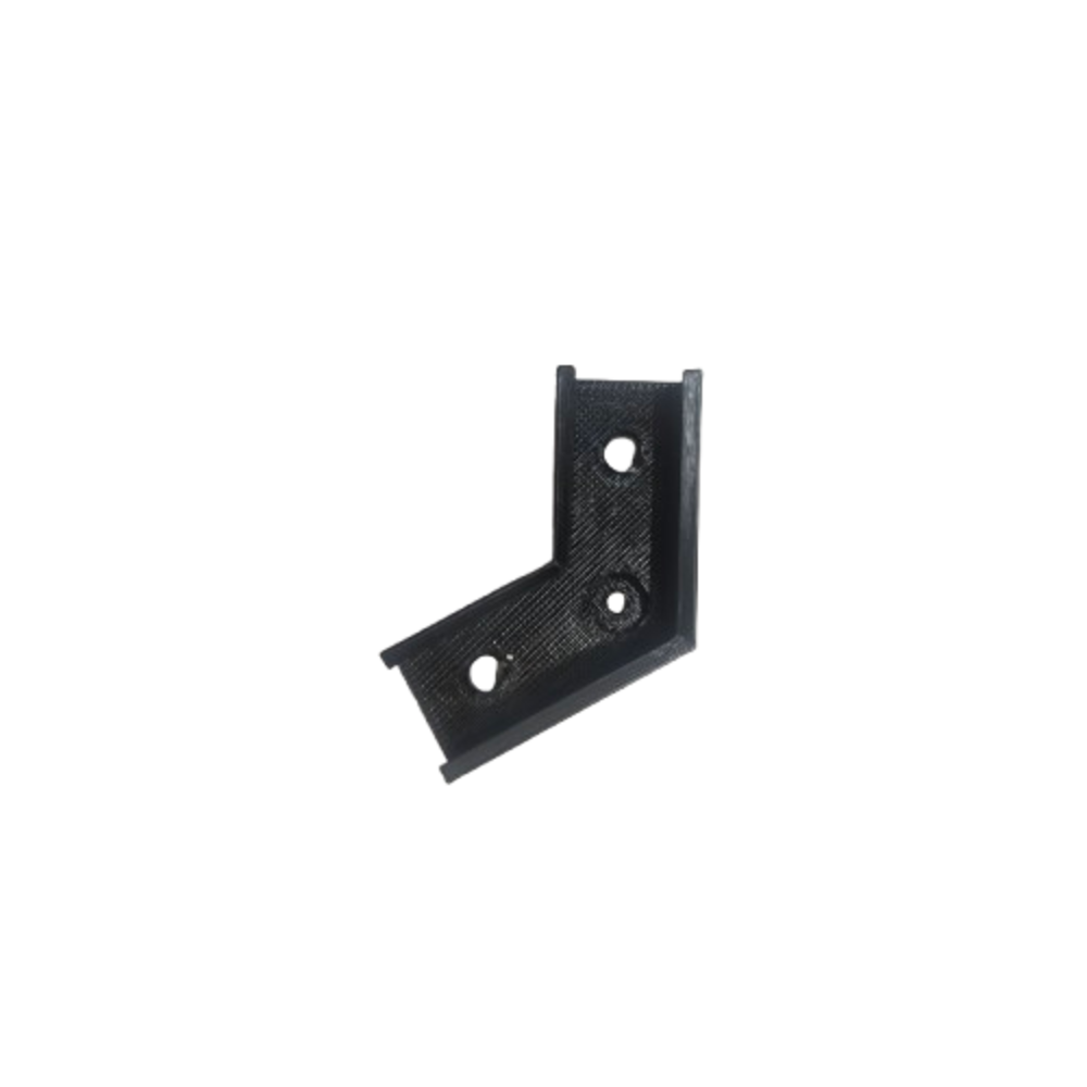 Hoek verbinder wit 120 graden voor LED strip profiel zwart - LedDistrict