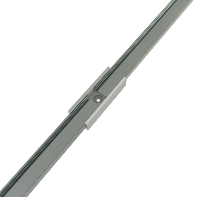 Rechte verbinder 180 graden voor Zwart LED strip profiel 301ZWART