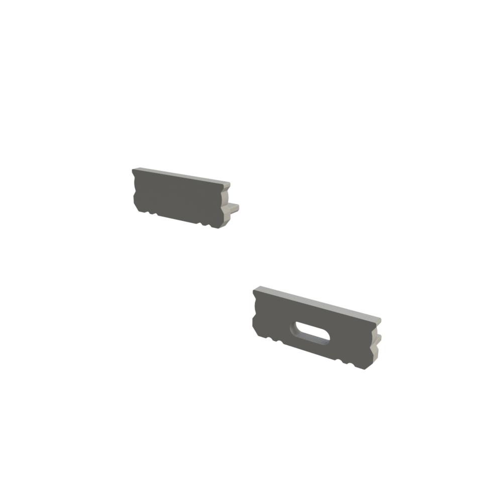 LED strip profieldoorvoer met kabelclips voor P1-ALU profiel | LED ...