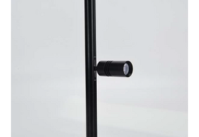 Mini LED rails vierkante vitrine trackrail - MD3 VIERKANT ZWART