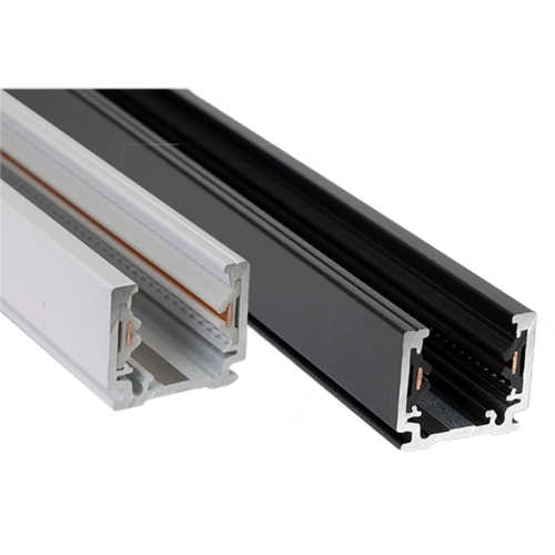 1-fase track rail - 1 meter - wit