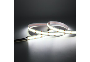 COB 5mm LED strip 24 volt natuurlijk wit 5W 850LM 384 LED p/m IP20 4000K – 5 meter