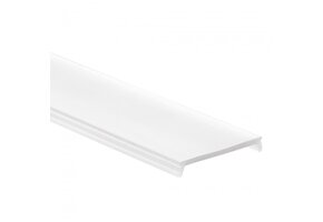 6 meter LED strip profiel cover – Opaal – 25,8mm - GIPS05.C1ALU