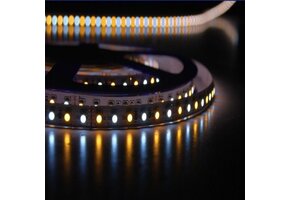 LED strip dual white 11W 509lm/meter 12VDC IP20 5 meter