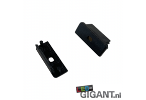 Eindkap met kabeldoorvoer - 09ZWART