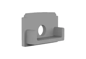 Eindkappen met kabeldoorvorer t.b.v. LED strip profiel - STUC200