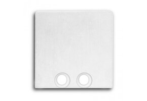 Eindkap voor LED strip profiel zonder kabeldoorvoer 18WIT
