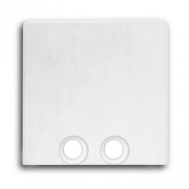 Eindkap voor LED profiel zonder kabeldoorvoer 18WIT