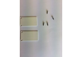 2 x LED strip profiel eindkapjes inclusief schroeven XL06.C3 - WIT