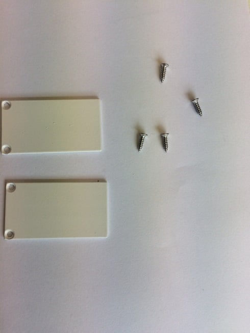 2 x LED strip profiel eindkapjes inclusief schroeven PN6V2.C3 - WIT - afdekking naar keuze
