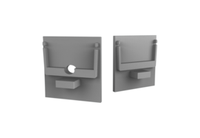 Eindkap  met kabeldoorvoer - XL306ALU