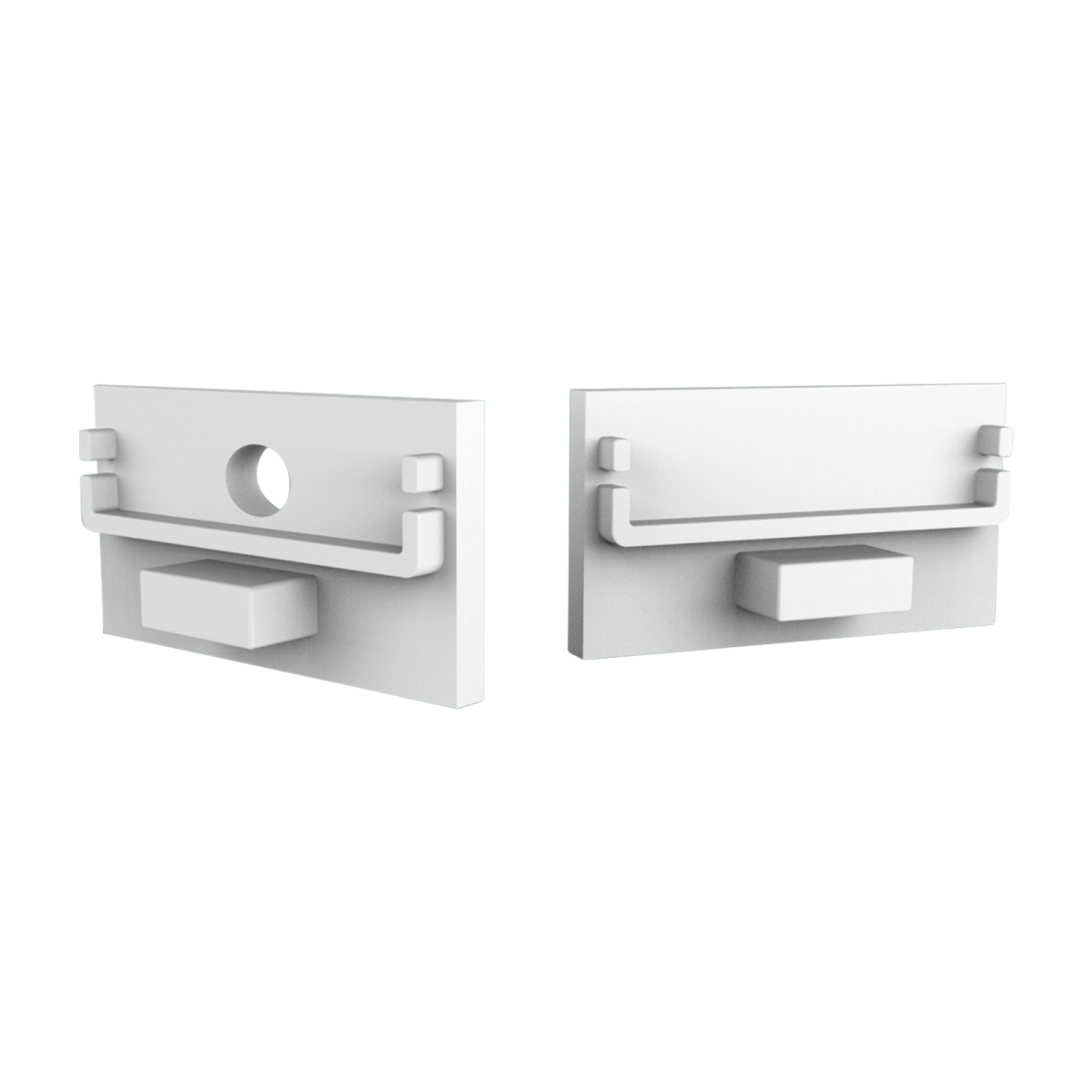 Eindkap zonder kabeldoorvoer - XL304WIT