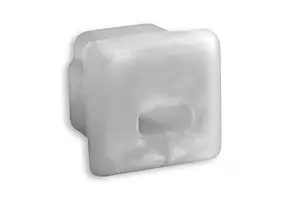 Eindkap voor LED strip profiel slim06alu/slim06zwart met kabeldoorvoer