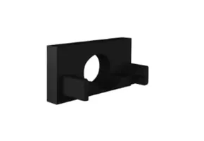 Eindkap met kabeldoorvoer - 304ZWART