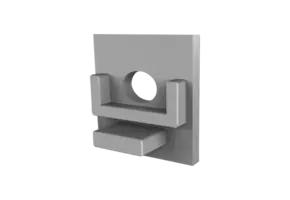 Eindkap  met kabeldoorvoer - 318ALU