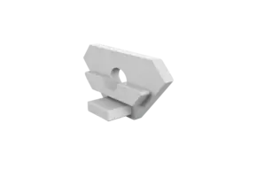 Eindkap  met kabeldoorvoer - 323WIT