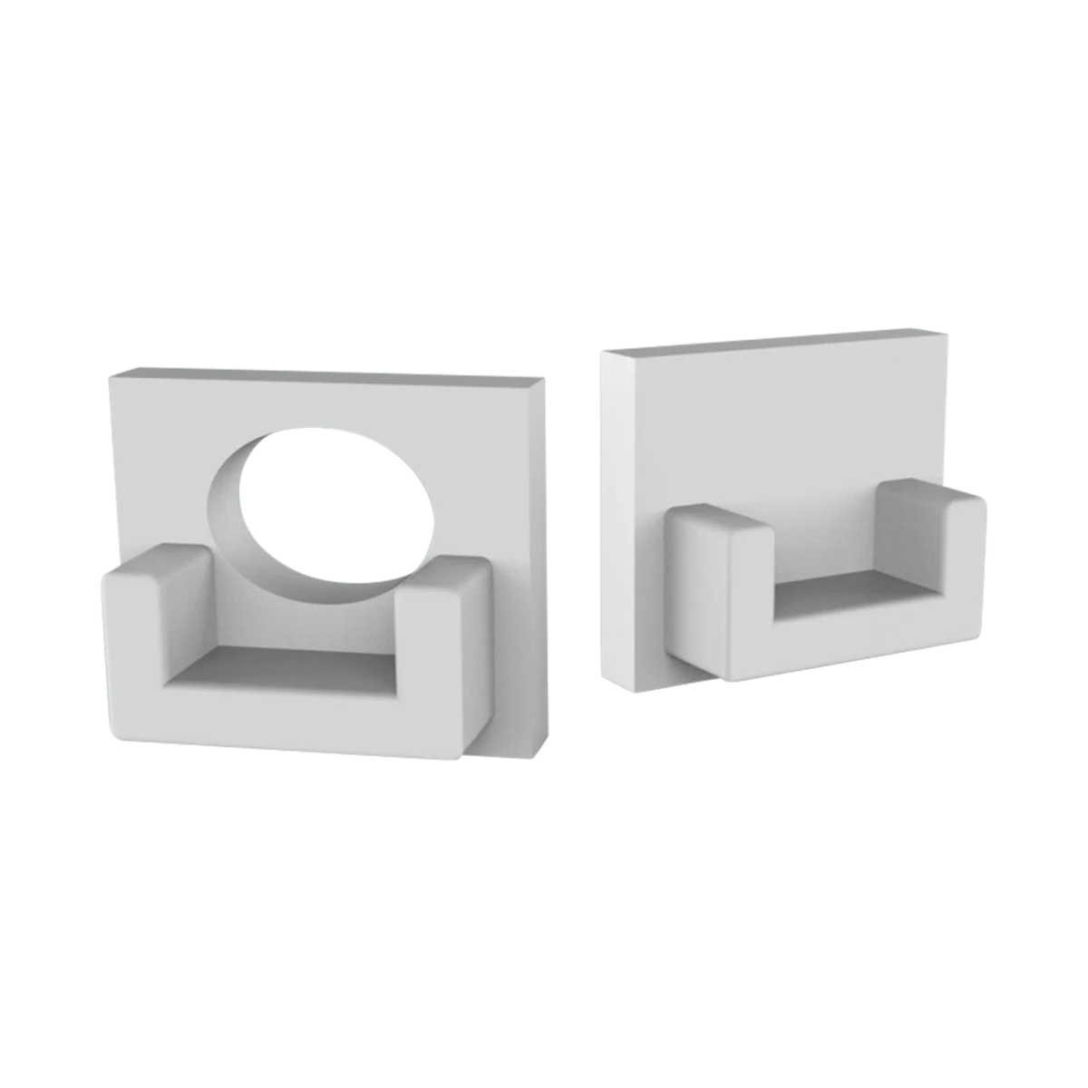 Eindkap met kabeldoorvoer voor SLIM308WIT